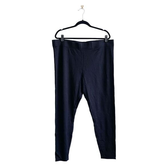 A MTL 1980 Womens Soft High-Rise Tights Leggings Black Plus Size 22 - 24 - Picture 1 of 8